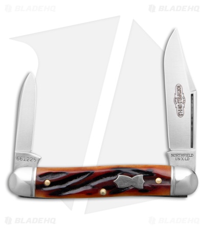 GEC Tidoute Cutlery Lil' Cowboy Amber Worm Groove India Bone (2.5" Satin)