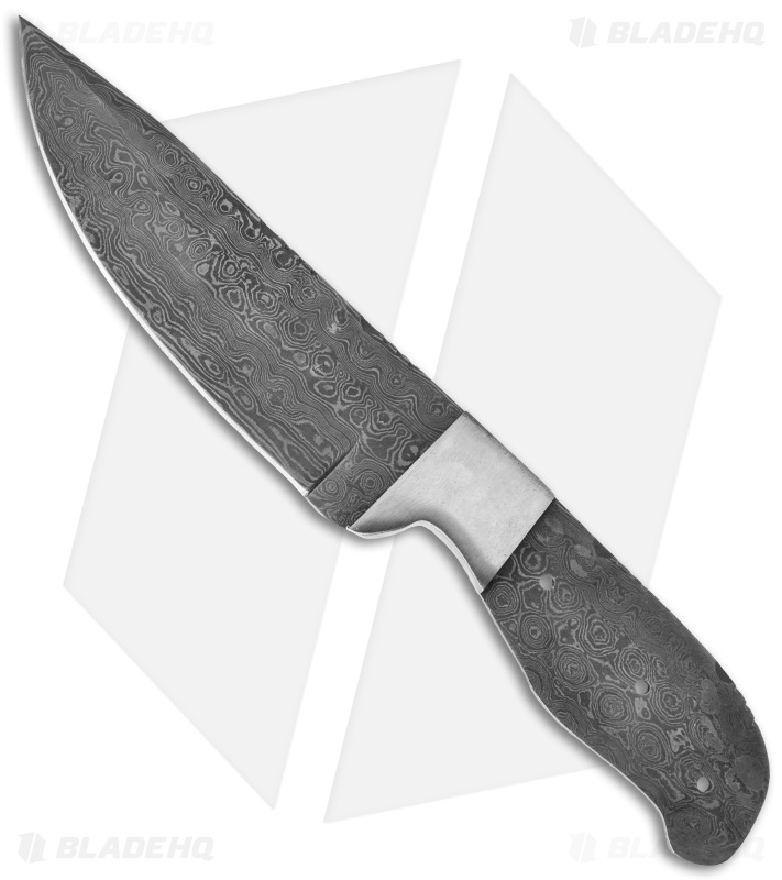 Tallen 8.5" Bolstered Standard Hunter Knife Damascus Blade Blank #37
