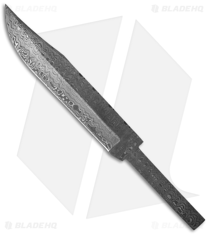 Tallen 14" Survival Bowie Fixed Blade Damascus Blade Blank #47