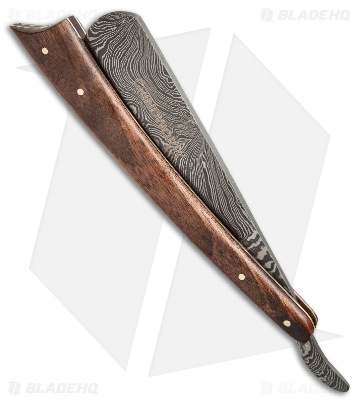 Tallen Damascus Straight Edge Classic Razor (Walnut)