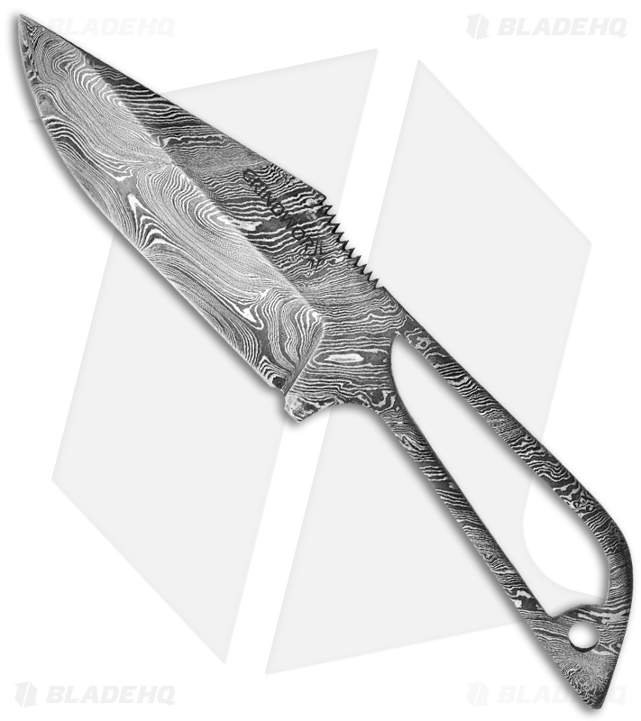 Grindworx Knives Eclipse Fixed Blade Knife (4" Damascus Plain)