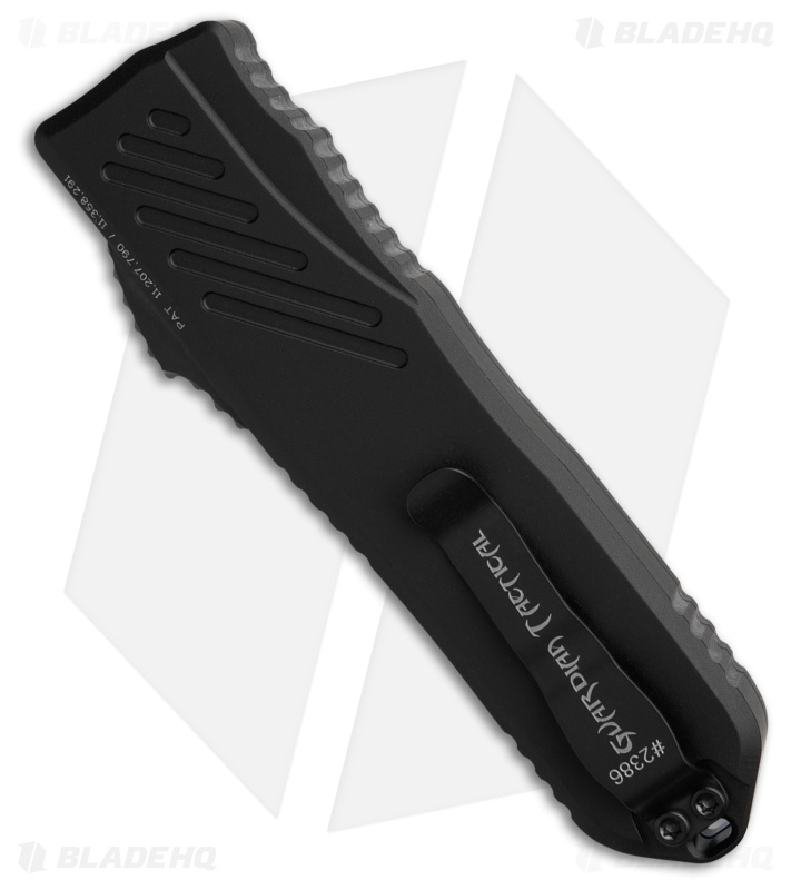 Guardian Tactical RECON-035 G2 D/E OTF Knife Black Al (3.3" Black MagnaCut)