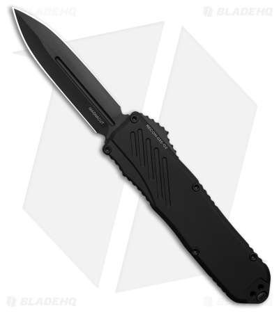Guardian Tactical RECON-035 G2 D/E OTF Knife Black Al (3.3" Black MagnaCut)