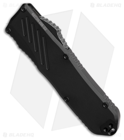 Guardian Tactical RECON-035 G2 D/E OTF Knife Black Al (3.3" Dark SW MagnaCut)