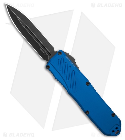 Guardian Tactical RECON-035 G2 D/E OTF Knife Blue Al (3.3" Dark SW MagnaCut)
