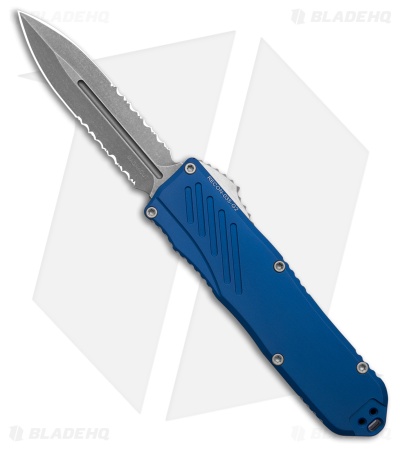 Guardian Tactical RECON-035 G2 D/E OTF Knife Blue Al (3.3" SW Serr MagnaCut)