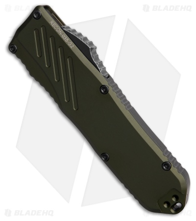 Guardian Tactical RECON-035 G2 D/E OTF Knife OD Green Al (3.3" DSW Serr)