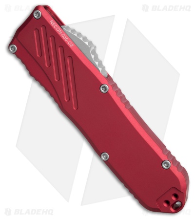 Guardian Tactical RECON-035 G2 D/E OTF Knife Red Al (3.3" SW Serr MagnaCut)