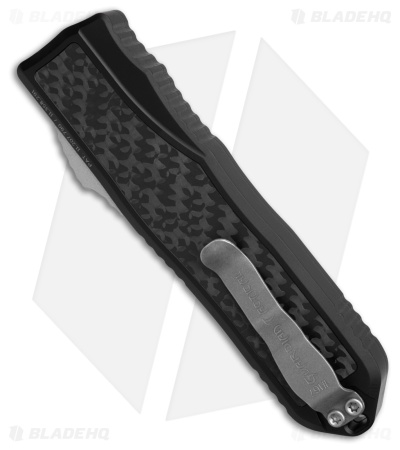 Guardian Tactical RECON-035 G2 S/E OTF Knife Black Al + CF (3.3" Stonewash)
