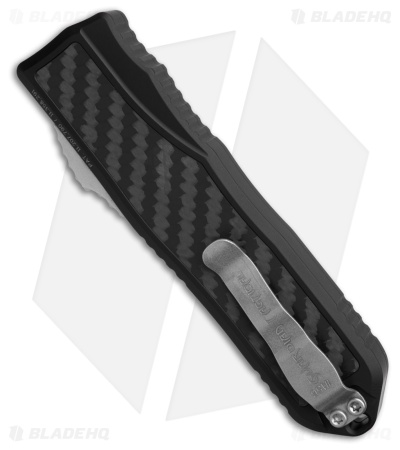 Guardian Tactical RECON-035 G2 S/E OTF Knife Black Al + CF (3.3" Two-Tone)
