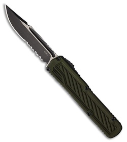 Guardian Tactical Scout S/E OTF Automatic Knife OD Green Al (3.5" Two-Tone Serr)