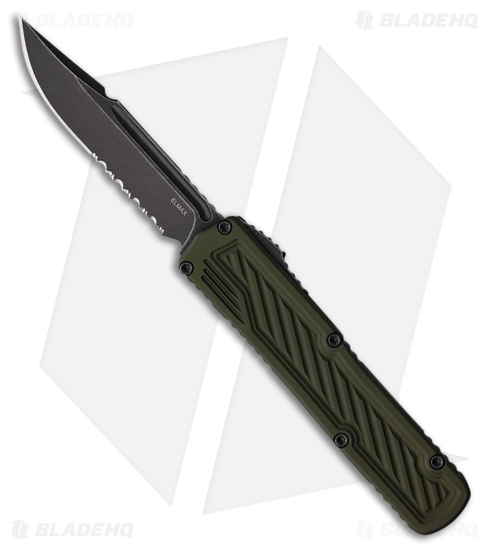 Guardian Tactical Scout S/E OTF Automatic Knife OD Green Al (3.5" Dark SW Serr)