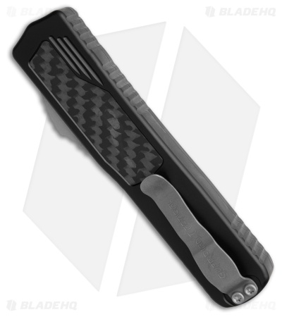 Guardian Tactical Scout D/E OTF Knife Black Al + CF (3.5" SW Serr Elmax)