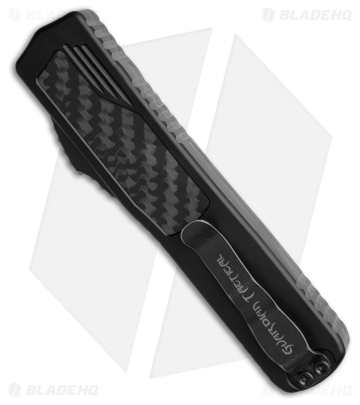 Guardian Tactical Scout D/E OTF Knife Black Al + CF (3.5" Black Elmax)