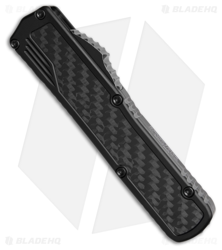Guardian Tactical Scout D/E OTF Knife Black Al + CF (3.5" Black Elmax)