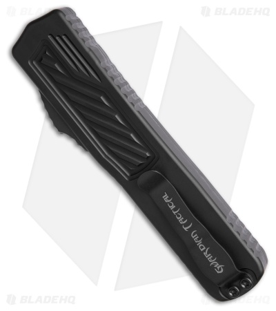 Guardian Tactical Scout D/E OTF Knife Black Aluminum (3.5" Black Serr Elmax)
