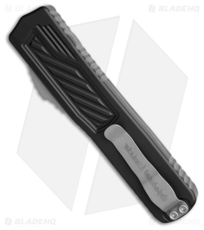 Guardian Tactical Scout D/E OTF Knife Black Aluminum (3.5" Stonewash Serr Elmax)
