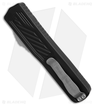 Guardian Tactical Scout D/E OTF Knife Black Aluminum (3.5" Stonewash Elmax)