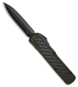 Guardian Tactical Scout D/E OTF Knife OD Green Al + CF (3.5" Black Elmax)