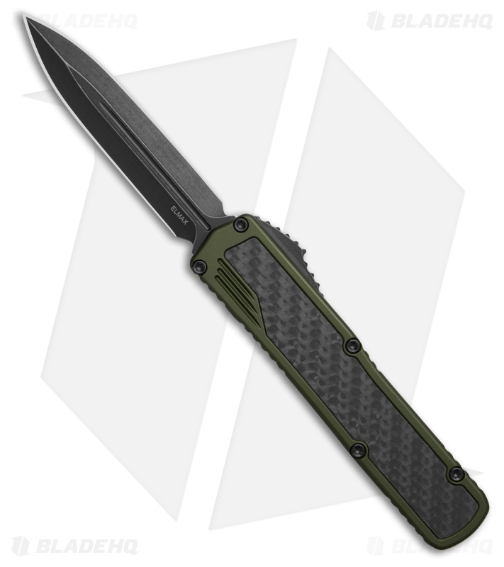 Guardian Tactical Scout D/E OTF Knife OD Green Al + CF (3.5" Dark SW Elmax)
