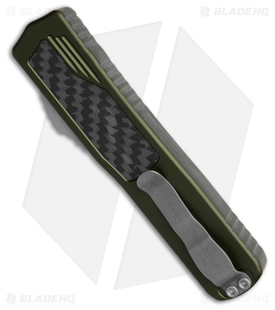 Guardian Tactical Scout D/E OTF Knife OD Green Al + CF (3.5" SW Serr Elmax)