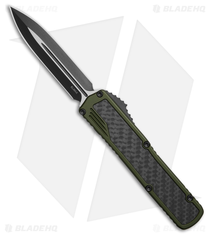 Guardian Tactical Scout D/E OTF Knife OD Green Al + CF (3.5" Two-Tone Elmax)