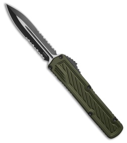 Guardian Tactical Scout D/E OTF Knife OD Green Al (3.5" Two-Tone Serr Elmax)