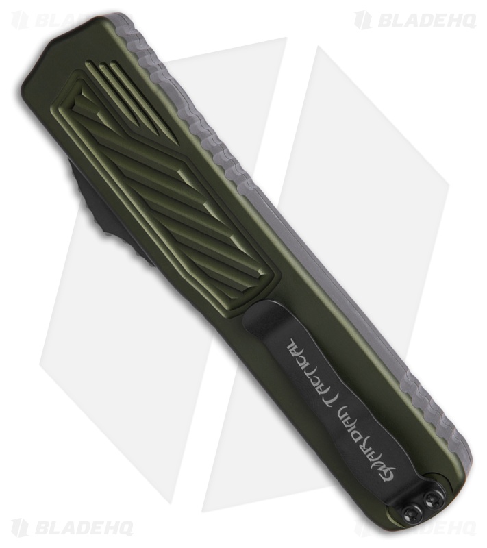 Guardian Tactical Scout D/E OTF Knife OD Green Aluminum (3.5" Two-Tone Elmax)