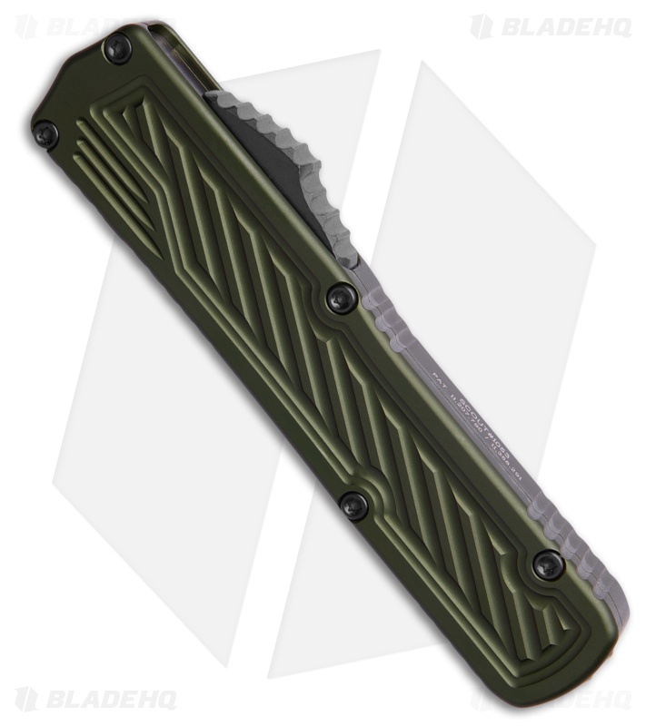 Guardian Tactical Scout D/E OTF Knife OD Green Aluminum (3.5" Two-Tone Elmax)