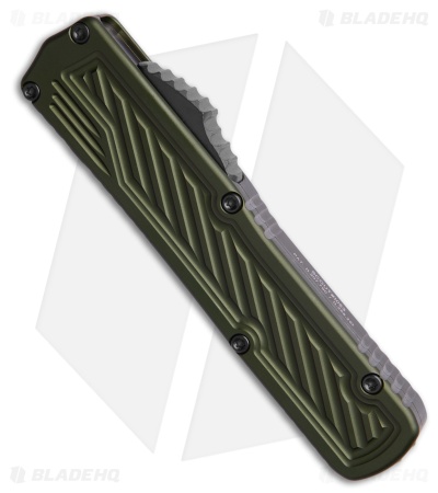 Guardian Tactical Scout D/E OTF Knife OD Green Aluminum (3.5" Two-Tone Elmax)