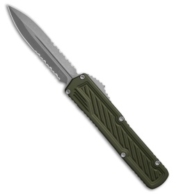 Guardian Tactical Scout D/E OTF Knife OD Green Aluminum (3.5" SW Serr Elmax)