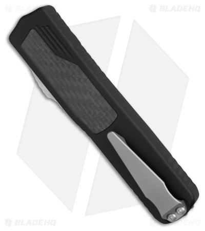 Guardian Tactical Scout S/E OTF Auto Knife Black/CF (3.5" Stonewash Serr) *DISC*