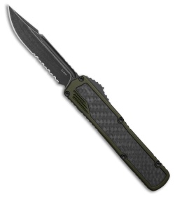 Guardian Tactical Scout S/E OTF Knife OD Green Al + CF (3.5" Dark SW Serr Elmax)