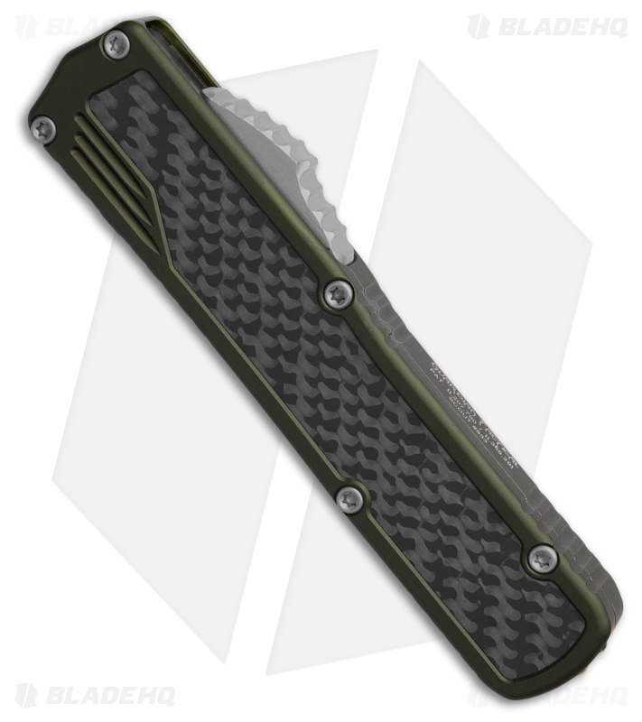 Guardian Tactical Scout S/E OTF Knife OD Green Al + CF (3.5" SW Serr Elmax)