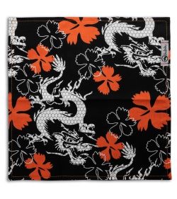 Hanks by Hank 10" x 10" Handkerchief - Dragon Flower