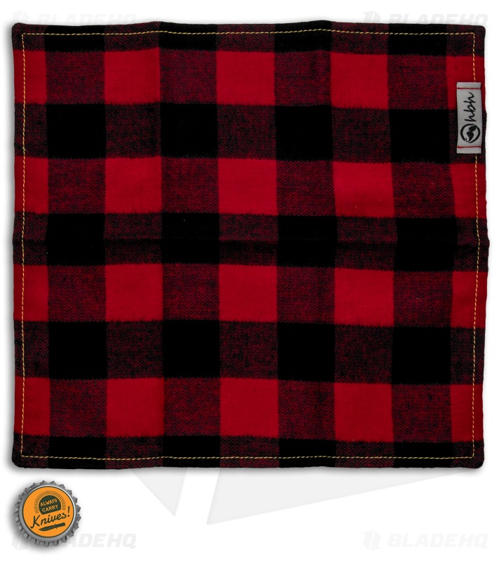 Hanks by Hank 10" x 10" Handkerchief - Red Buffalo Check