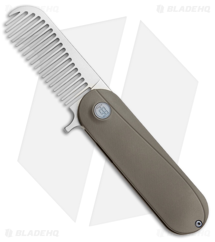 HEAdesigns Sabertooth Folding Comb Gray Titanium (Bead Blast S35VN)
