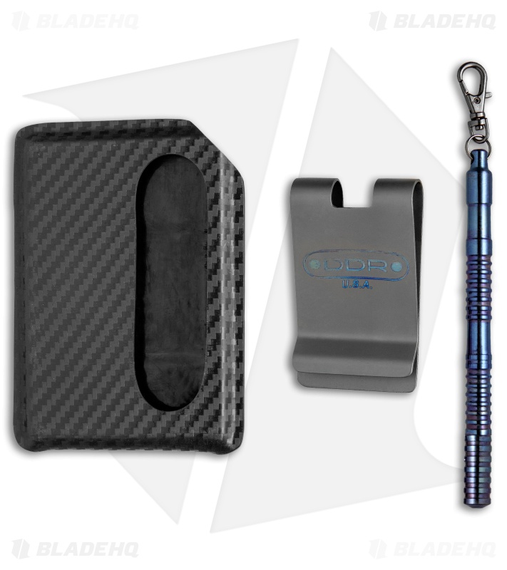 DDR Custom Hell Bent Holsters Combat Wallet / Pen Combo - Blue Anodized
