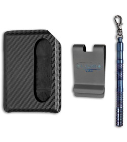 DDR Custom Hell Bent Holsters Combat Wallet / Pen Combo - Blue Anodized