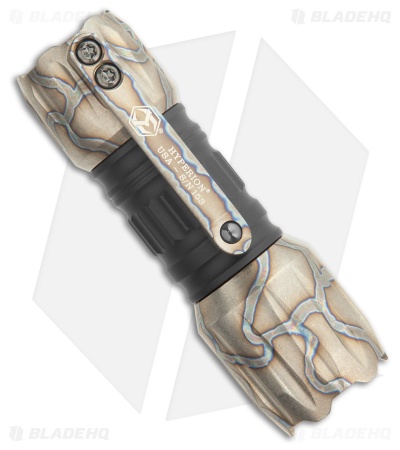 Heretic Knives Hyperion Flashlight Flamed Titanium (1500 Lumens)