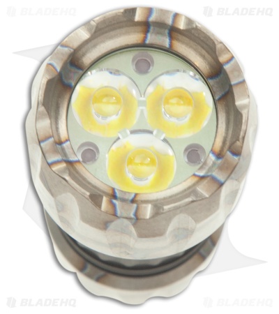 Heretic Knives Hyperion Flashlight Flamed Titanium (1500 Lumens)