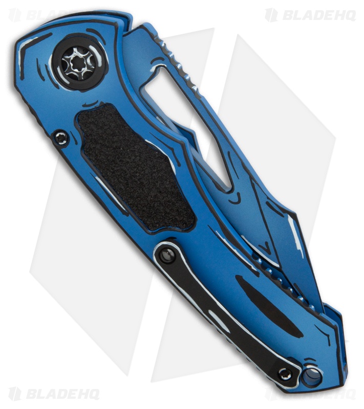 Heretic Knives Pariah Manual Blue Cel-Shade