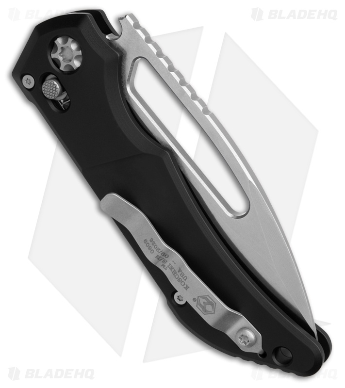 Heretic Koschei Crossbar Lock Knife Black Aluminum (3.5" Stonewash)