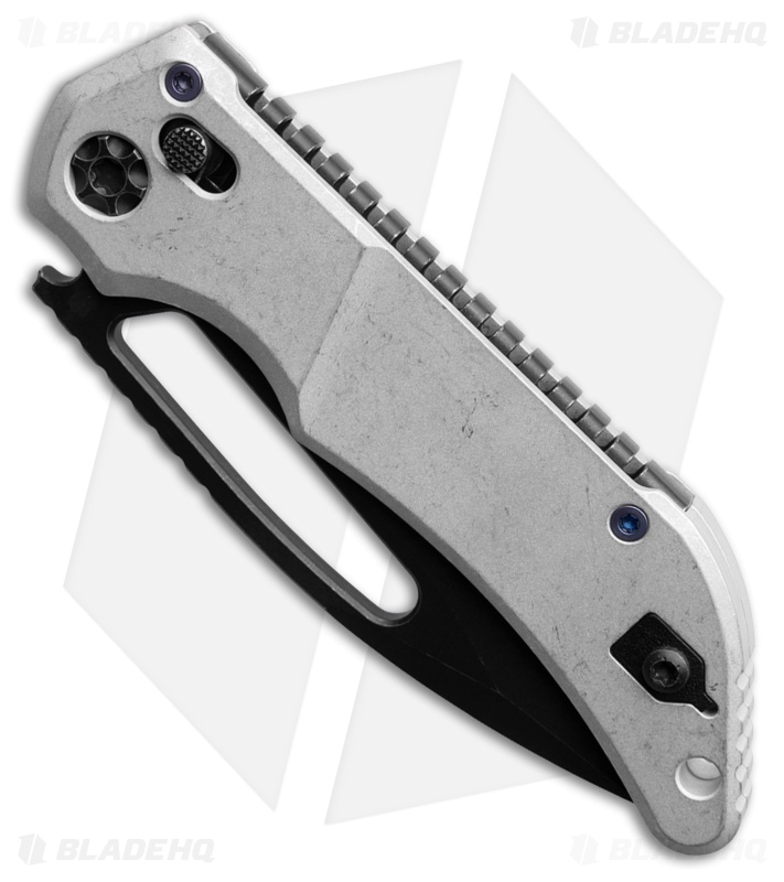 Heretic Koschei Crossbar Lock Knife Blizzardworn Al (3.5" Battleworn Black)