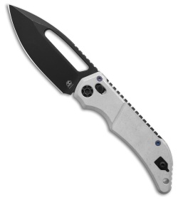 Heretic Koschei Crossbar Lock Knife Blizzardworn Al (3.5" Battleworn Black)