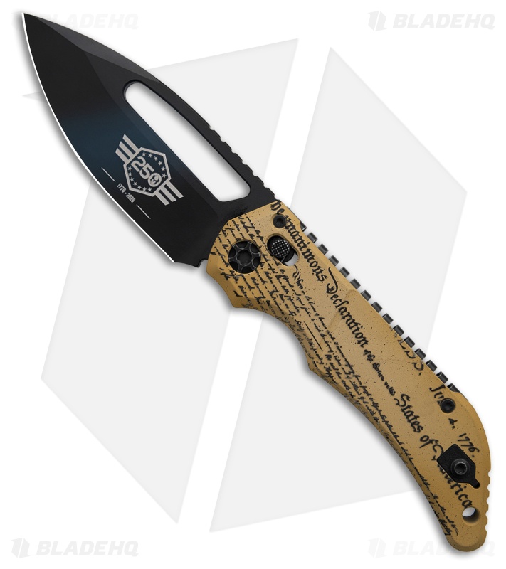 Heretic Koschei S/E USA 250th Edition Crossbar Lock Knife (3.5" Black)