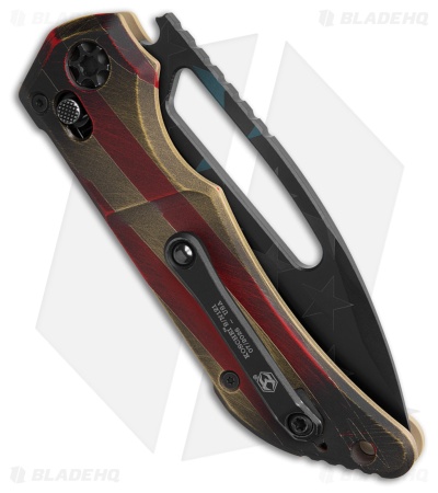Heretic Koschei S/E USA 250th Edition Crossbar Lock Knife (3.5" Black)