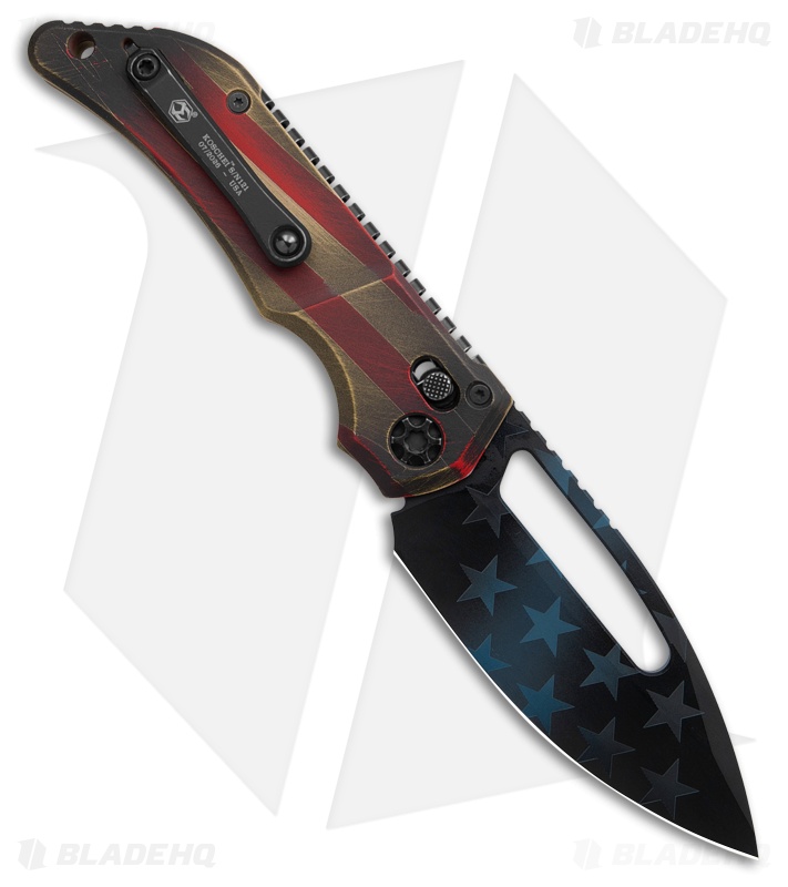 Heretic Koschei S/E USA 250th Edition Crossbar Lock Knife (3.5" Black)