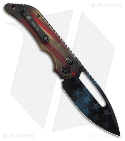 Heretic Koschei S/E USA 250th Edition Crossbar Lock Knife (3.5" Black)