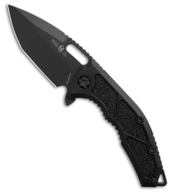 Heretic Knives Medusa MagnaCut Manual Frame Lock Knife Black Al (3" Cerakote)